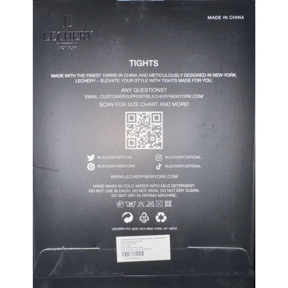 Lechery Lustrous Silky Shiny Sheer Suspender Crotchless Tights Color Natural S/M - Picture 2 of 2